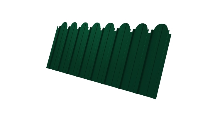 Профнастил С10A фигурный 0.45 Drap RAL 6005 зеленый мох