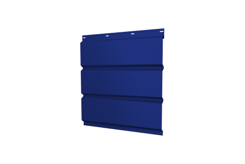 Софит металлический центральная перфорация 0,45 РЕ с пленкой RAL 5002 ультрамариново-синий