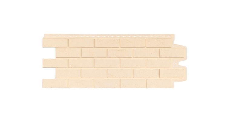 Фасадная панель GL Состаренный кирпич Classic бежевый