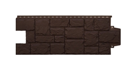 Фасадная панель GL Крупный камень Classic шоколадный
