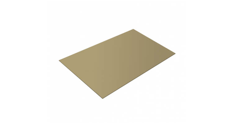 Плоский лист 0.45 PE RAL 1014 слоновая кость