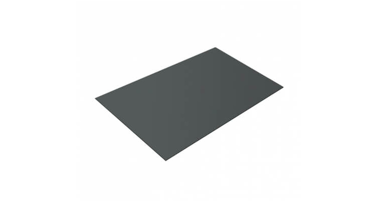 Плоский лист 0.45 PE с пленкой RAL 7005 мышино-серый