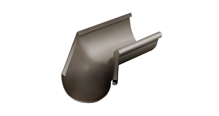 Угол желоба внутренний Grand Line PU 135 гр 125 мм RR 32 темно-коричневый