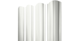 Штакетник Круглый фигурный 0.5 Satin RAL 9003 сигнальный белый