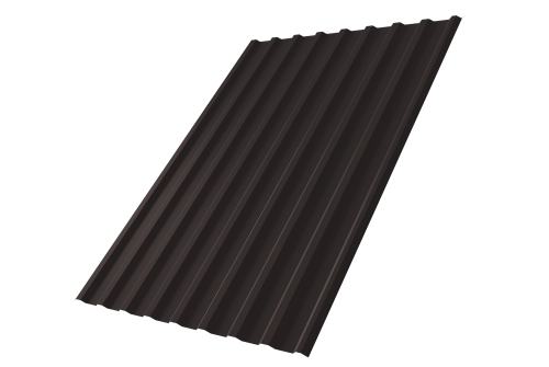 Профнастил С20R 0,5 Satin RAL 9005 черный