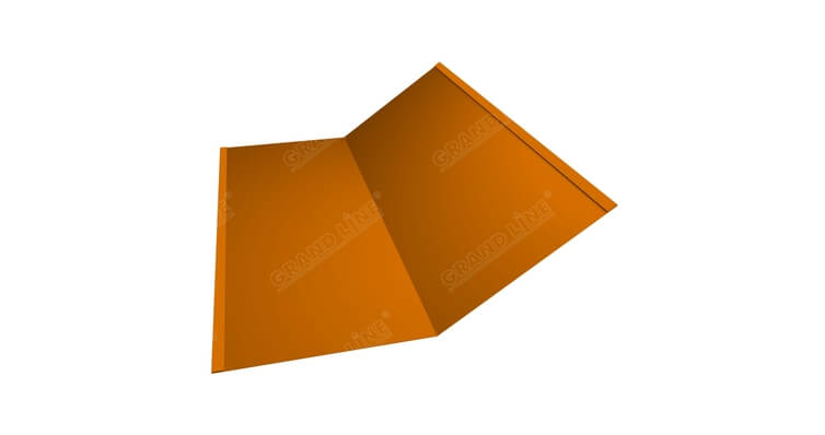 Планка ендовы нижней 300x300 0,45 PE RAL 2004 оранжевый (2м)