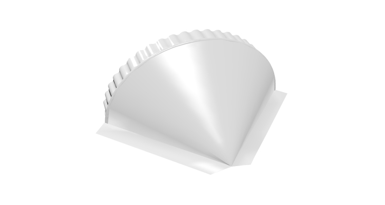 Заглушка конусная 0,45 PE RAL 9003 сигнальный белый