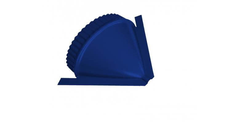 Заглушка конусная для полукруглого конька PE RAL 5002 ультрамариново-синий