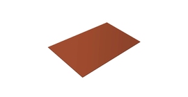 Плоский лист 0.5 Satin Мatt с пленкой RAL 8004 терракота