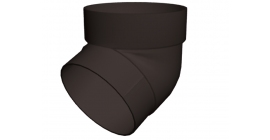 Колено трубы 67 град. ПВХ Grand Line темно-коричневое (RR 32)