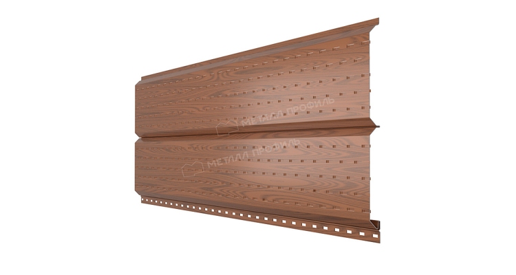 Софит Металл Профиль Lбрус-15х240 (ECOSTEEL-01-МореныйДуб-0.5)