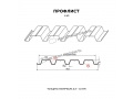 Профнастил Н-60 x 845 A NormanMP ПЭ 01 8017 0,5 мм