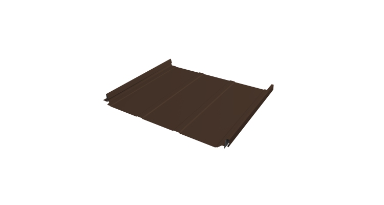 Кликфальц Pro Line Grand Line 0,5 Drap TX с пленкой на замках RAL 8017 шоколад