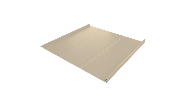 Фальц двойной стоячий Line Grand Line 0,5 Satin с пленкой на замках RAL 1015 светлая слоновая кость