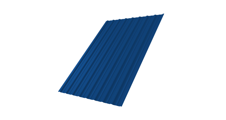 Профнастил С10A 0,45 PE RAL 5005 сигнальный синий