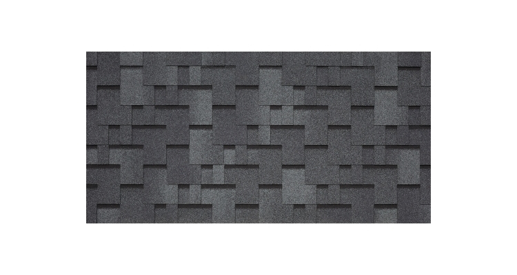 Черепица гибкая Tegola Unica Lazio granito 454 (серый с отливом)