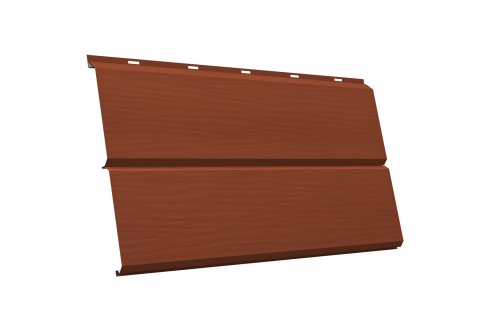 ЭкоБрус 3D 0,345 GL 0.5 Satin с пленкой RAL 8004 терракота