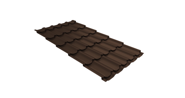 Металлочерепица квинта плюс 0,45 Drap ST RAL 8017 шоколад