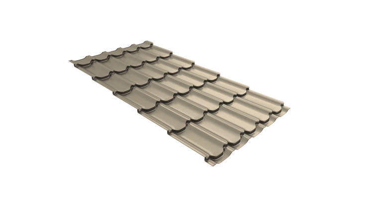 Металлочерепица квинта плюс 0,45 Drap TX RAL 1015 светлая слоновая кость