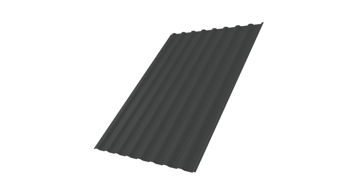 Профнастил С20B 0,45 Drap RAL 7016 антрацитово-серый