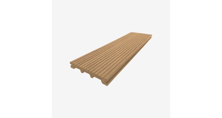 Террасная доска ДПК полнотелая UnoDeck TITANIO 150×21 мм Орех 4 м