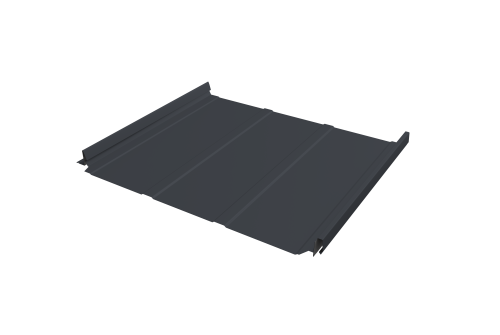 Кликфальц Pro Line Grand Line 0,45 Drap TX с пленкой на замках RAL 7024 мокрый асфальт