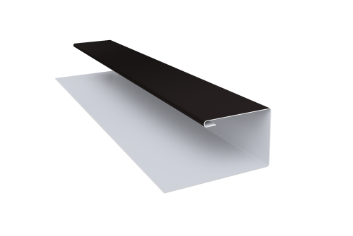 Планка П-образная Блок-хаус new 0,45 Drap TX RAL 9005 черный (3м)