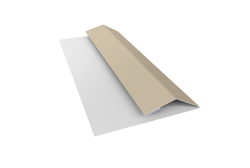 Планка финишная Блок-хаус new 0,5 Satin с пленкой RAL 1015 светлая слоновая кость (3м)