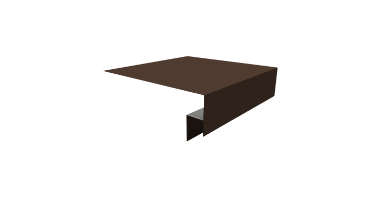 Планка околооконная сложная Блок-хаус new 200х50х27 0,5 Drap RAL 8017 шоколад (2м)