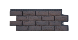 Фасадная панель GL Колотый камень Design Plus трюфель с черным швом