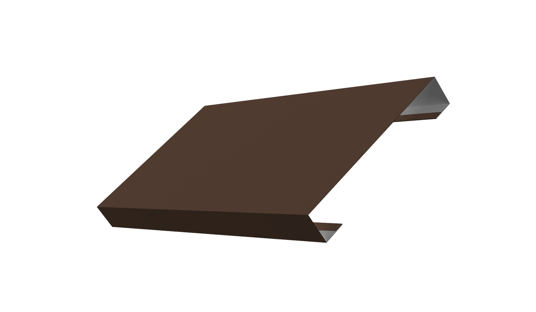 Ламель лицевая 125 забора жалюзи Texas 0.45 PE с пленкой RAL 8017 шоколад