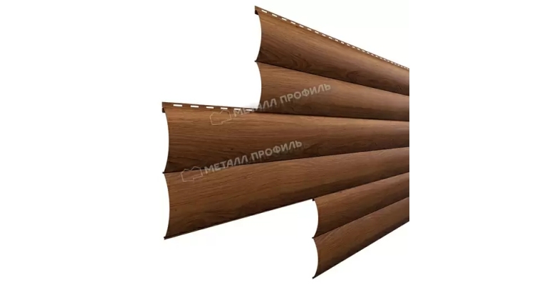 Сайдинг Металл Профиль Woodstock-28х330 (ECOSTEEL_MA-01-МореныйДуб-0.5)