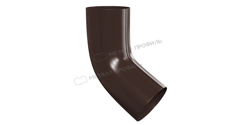 Колено трубы Металл Профиль GRANDSYSTEM D90х60 градусов RAL 8017