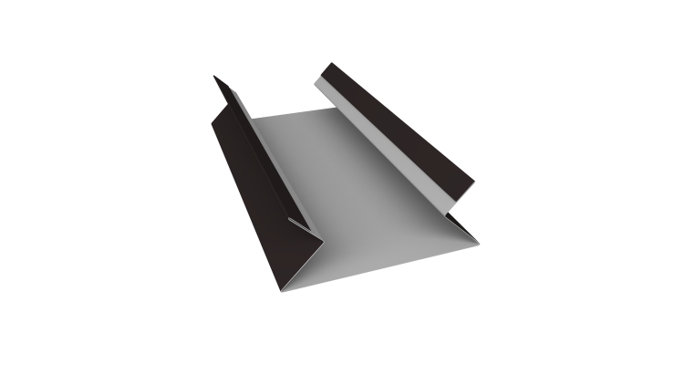 Планка угла внутреннего составная верхняя 0,45 Drap TR RAL 9005 черный (2м)