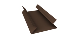 Планка угла внутреннего составная верхняя 0,45 Drap TwinColor RAL 8017 шоколад (2м)
