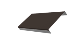 Ламель обратная 125 забора жалюзи Texas 0.5 PurPro с пленкой RR 32 темно-коричневый