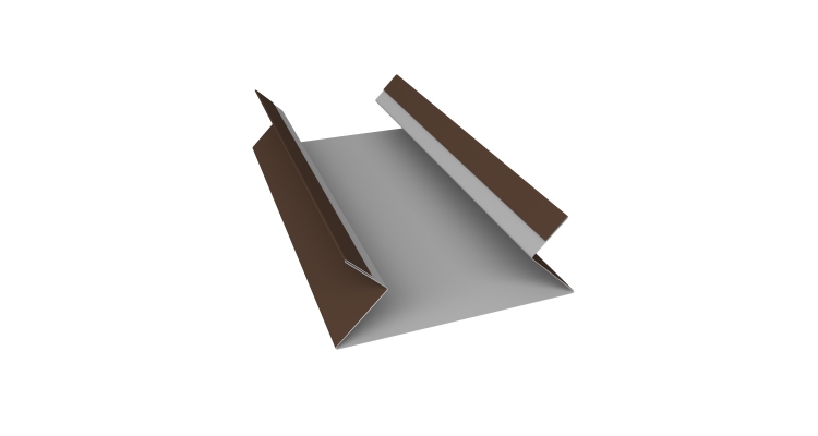 Планка угла внутреннего составная верхняя 0,5 Drap TX RAL 8017 шоколад (2м)