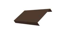 Ламель обратная 150 забора жалюзи Texas 0.45 Drap TwinColor с пленкой RAL 8017 шоколад