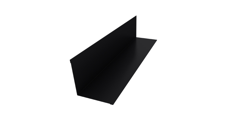 Угол внутренний 110х110 0,45 Drap TX RAL 9005 черный (3м)