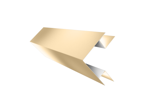 Угол внешний сложный 75х75 0,45 PE с пленкой RAL 1014 слоновая кость (3м)