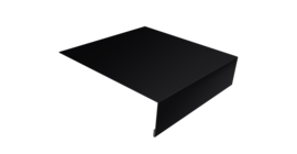 Планка лобовая/околооконная простая 190х50 0,45 Drap ST RAL 9005 черный (3м)