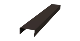 Крышка 30х20 жалюзи Texas 0,45 Drap-double TX RR 32 темно-коричневый (2м)