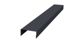 Крышка 45х20 жалюзи Texas 0,5 Drap RAL 7024 мокрый асфальт (2м)