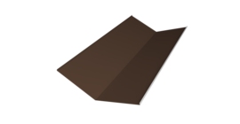 Планка ендовы нижней 300х300 0,45 Drap TX RAL 8017 шоколад (3м)