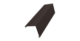 Декоративная накладка на столб универсальная угловая 80х80 для забора жалюзи 0,5 PurLite Matt RR 32 темно-коричневый (2м)