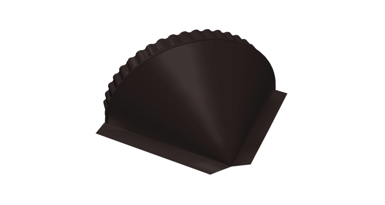 Заглушка малая конусная 0,5 Velur X RAL 9005 черный