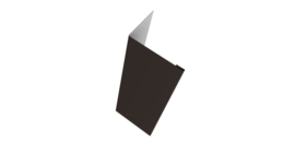 Нащельник для калиток и ворот 25х35 жалюзи Milan, Tokyo, Palermo 0,5 Drap RR 32 темно-коричневыйй (L2,0)